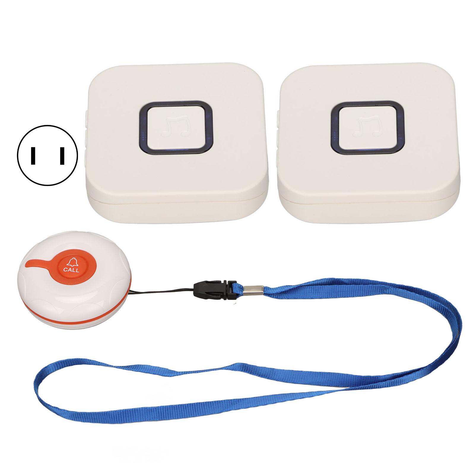 Беспроводной пейджер для лиц, осуществляющих уход, кнопка вызова для мониторинга пожилых людей на большие расстояния для оповещения медсестры S US Plug