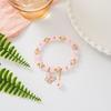 HelloKitty Love Couple Bracelet - DIY Handmade Beaded Cat's Eye Stone, Cute Gift for Girlfriend