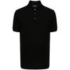 FW23 Solid Color Logo Embroidered Loose Fit Short Sleeve Polo Shirt Men Tops Black 3D1FF2-1JTKZ-0999