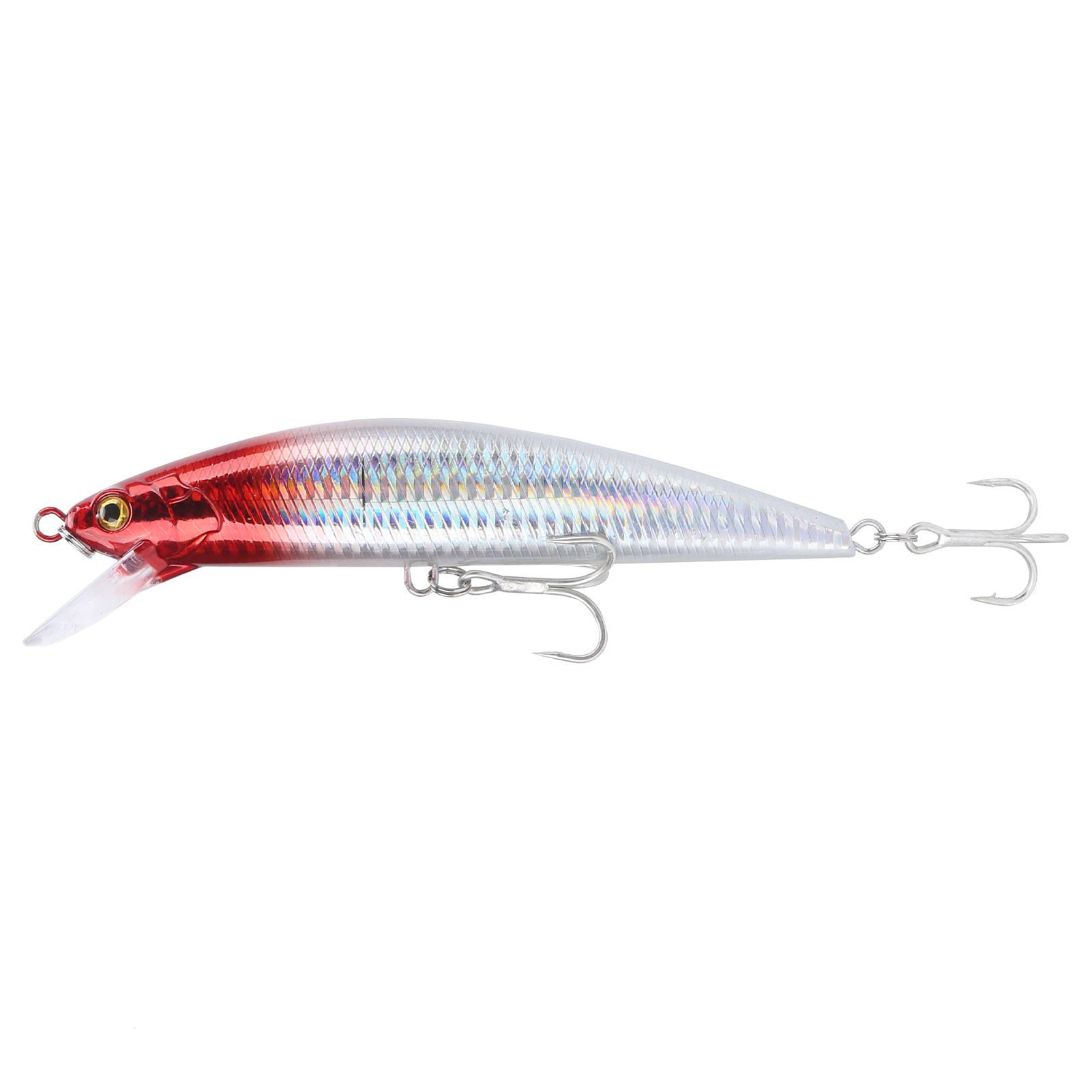 60g Artificial Fish Shape Bait Simulated Lure Lifelike Fake Fish Lure Red with Hook