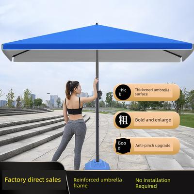 Large Outdoor Umbrella for Stall Setup, Commercial Use, Thickened Square Sunshade Umbrella, Large Sun Umbrella