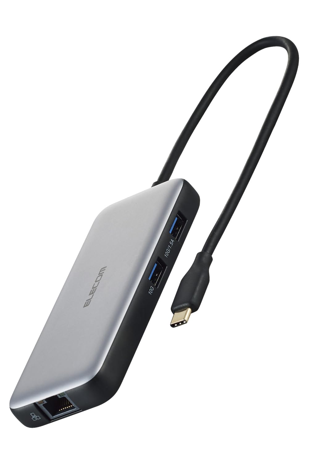 

ELECOM Док-станция-хаб 100 Вт 2 1 1 для 1 для Данных LAN USB Type-C Станция, Поддержка USB-PD, USB 10 Гбит/с, 4K60 Гц, HDMI, Зарядка USB-C, Передача данных USB-C, Порт,