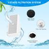 Pack Of 2 T Shaped Suction Cup Cat Water Fountain Filters With Multi Layer Filtration For Clean Fresh Drinking Water