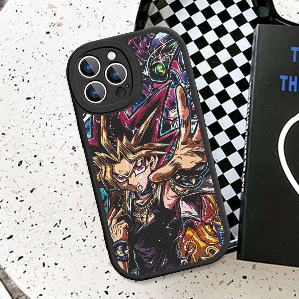 Amine Yu Gi Oh Classic Phone Case For IPhone 16 15 14 13 12 11 Pro Max Plus Leather Cover