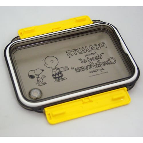 OSK Snoopy & Peanuts Lunch Box with Dividers, 500ml Capacity, Dishwasher and Microwave Safe, with Locking Gasket, Stylish and Cute, Unisex, for Childr