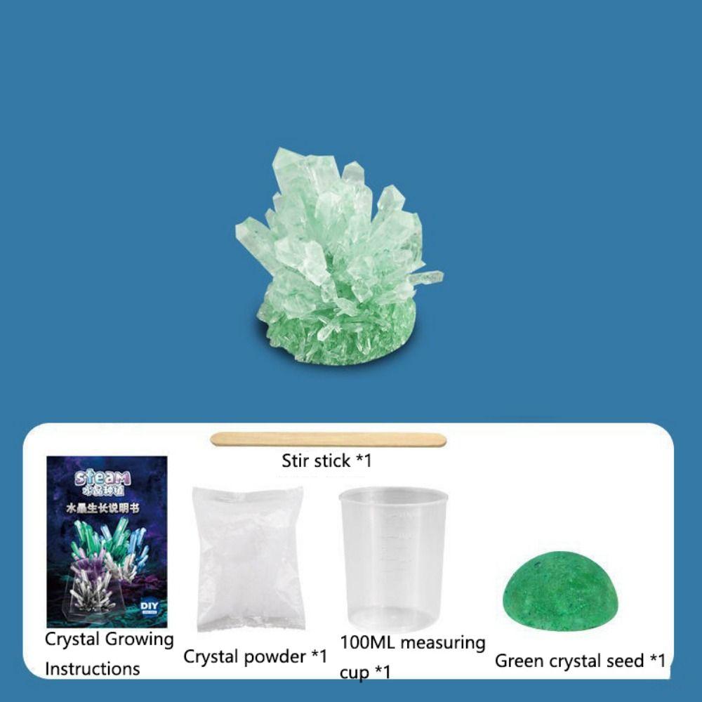 Vibrant Colored Crystals DIY Educational Science Toys Display Cases Crystal Making Kit  Boys
