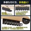 Souyuukai Cable No Drilling Cable Tray for Under Cable Cable Cable Outlet Cable Wire Cable Cable Under Desk Cord 43cm 1 Tray, Black, Required, Desk,