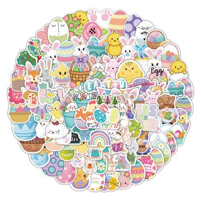 100 Easter Graffiti Stickers Skateboard Suitcase Computer Decoration Stickers Waterproof Cartoon Stationery Stickers