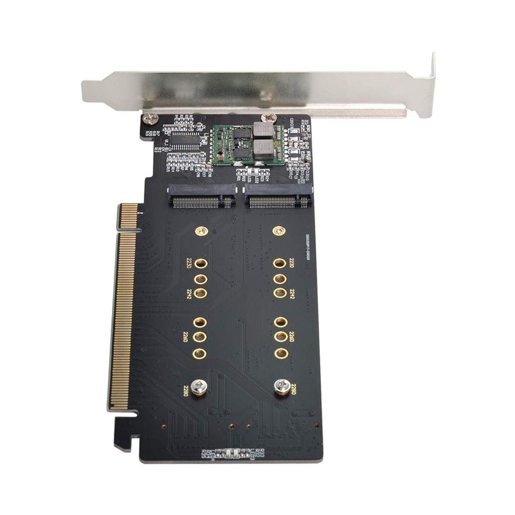 Xiwai 4X NVMe M.2 AHCI - PCIe Express 3.0 Gen3 X16 RAID Card VROC Raid0 Hyper Adapter.