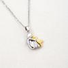 New Alloy Cute Two Tone Color Girl Hug Dog Necklace Fashion Women and Pet Pendant Jewelry Accessories