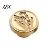 Handmade Stationery Accessory Wax Seal Stamp, Vintage Plant Pattern Head, Durable Flower Embossing Stamp Copper Head Replacement, for Envelope