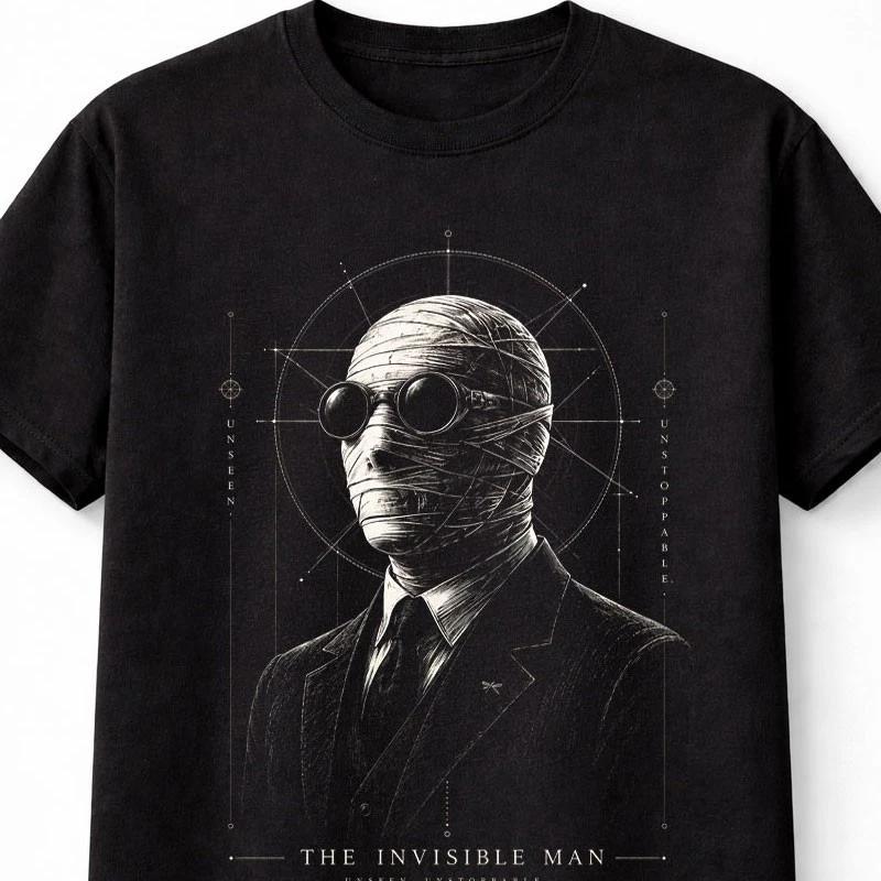 Invisible Unisex Gothic Horror Monster Classic SciFi Unisex TShirt S