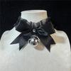Bow Lace Bell Choker Clavicle Necklace Maid Cosplay Neck Accessories For Women