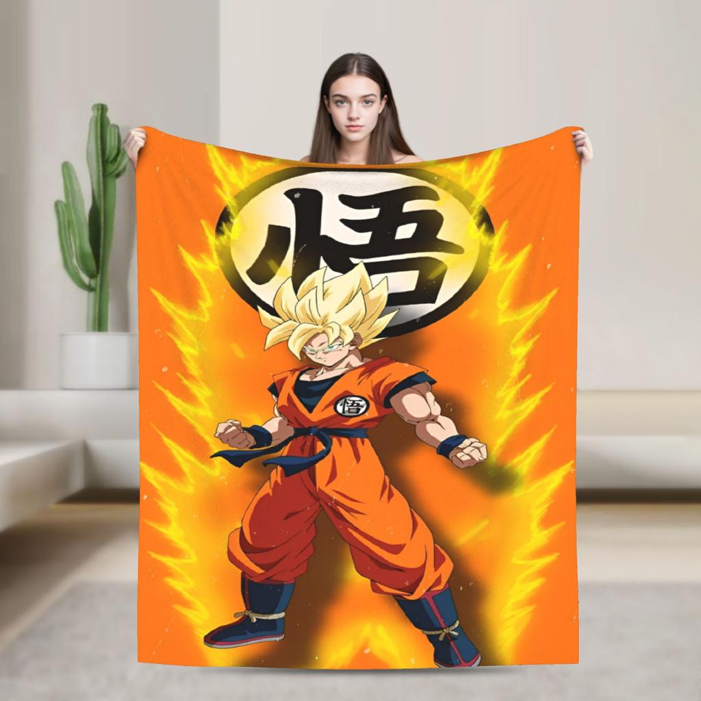 Anime D-Dragons B-Balls Blanket Quality Warm Soft Throw Blanket Winter Airplane Travel Home Decor Pattern Bedspread