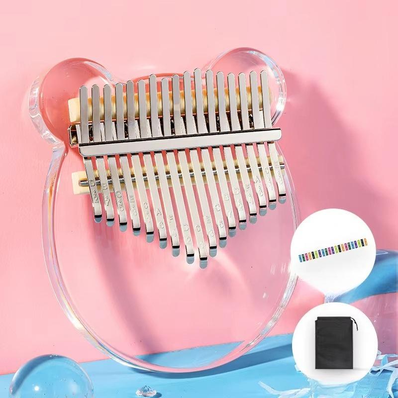 21 tone mini kalimba clear crystal kalimba acrylic thumb piano acoustic finger piano portable instrument
