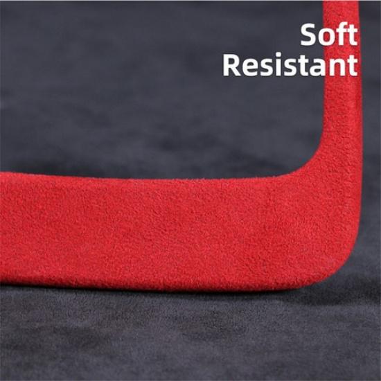 Red Suede Leather Wrap Car Gear Shift Panel Cover Sticker For BMW 3 E90 2005-12