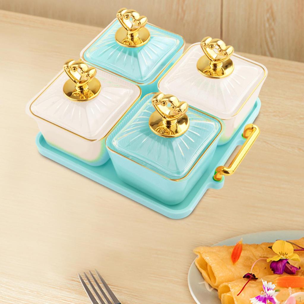 Appetizer Plate Divided Snack Serving Bowls Wedding Decor Multipurpose Nut and Candy Tray