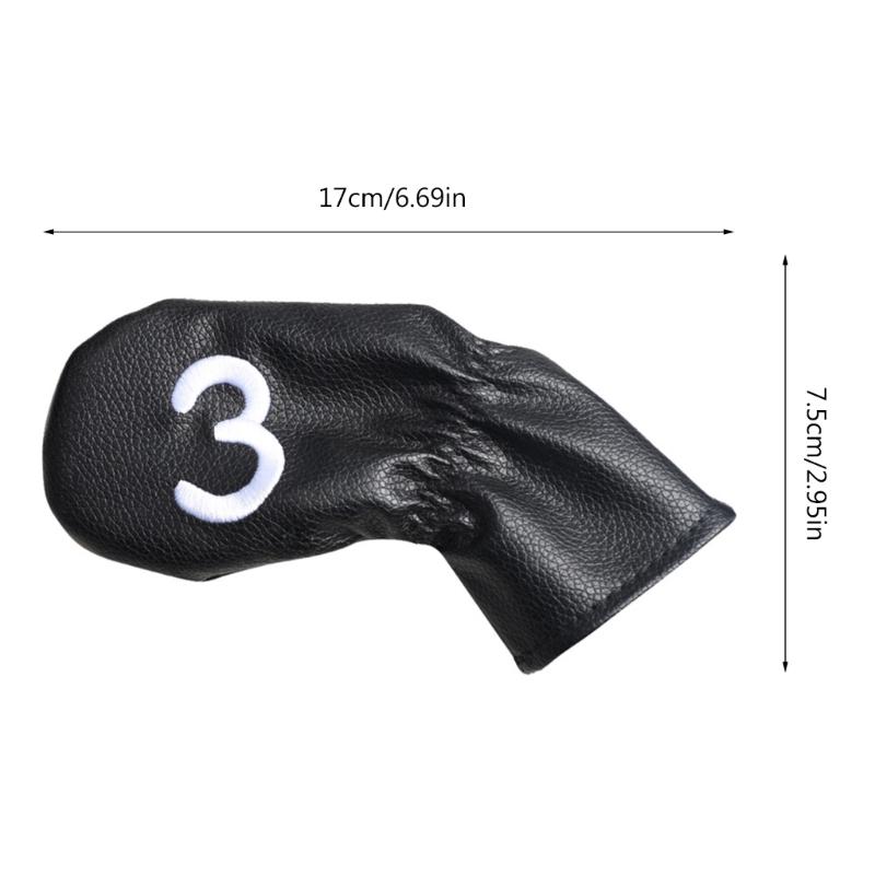 Waterproof Golf Putter Covers, Golf Iron Head Covers PU Leathers Golf Club Covers Iron Headcovers, Golf Club Head Covers