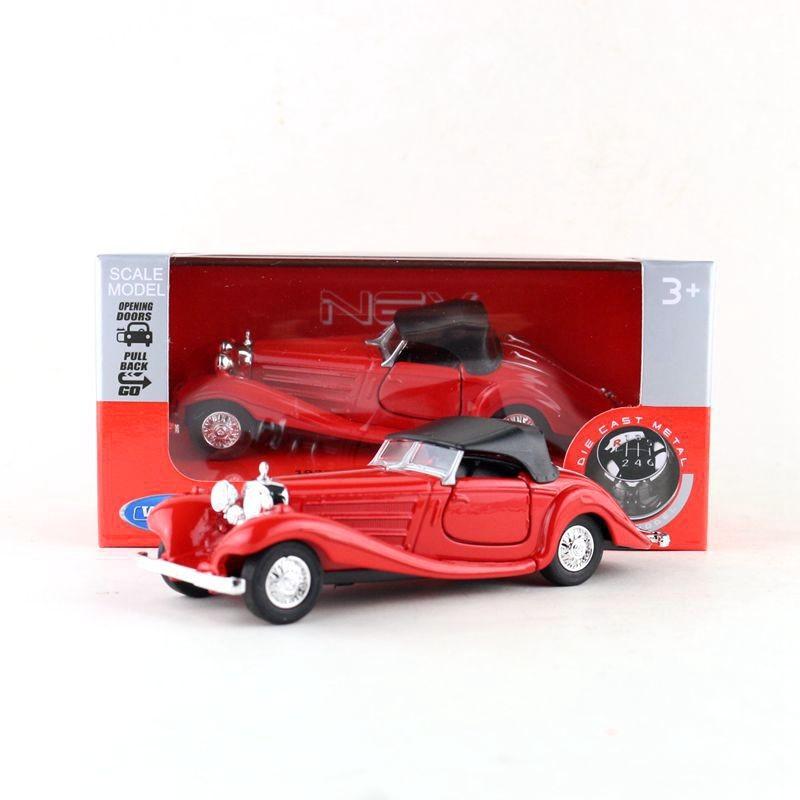 Car Model Ldtimer Alloy Mercedes Benz 500k Toy With Opening Doors For Play Kid