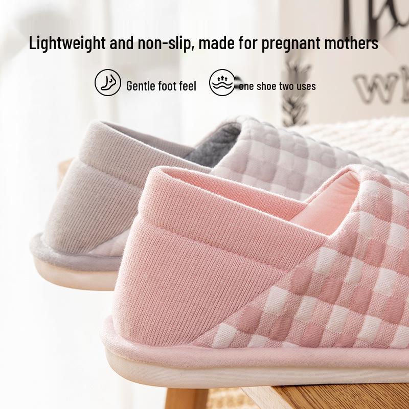Lidani Non-Slip Postpartum Slippers for Pregnant Women - Lightweight, Warm, Two-Wear Indoor Summer Shoes with Backed Heel.