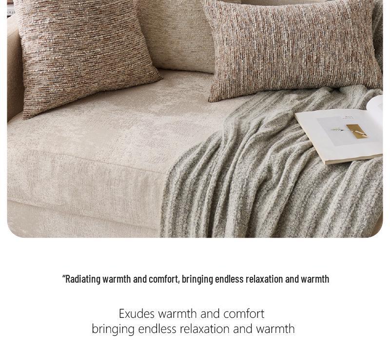 Modern Wabi-Sabi Style Cationic Cushion Cover - Soft & Stylish Pillowcase for Living Room, Bedroom, and Sofa