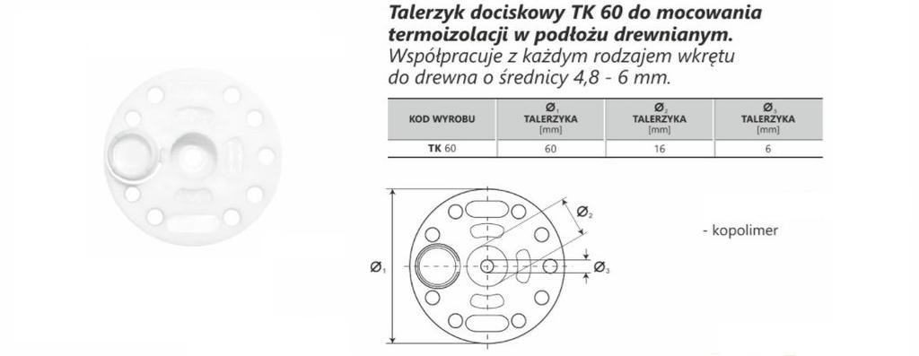 Pressure Collar For Styrofoam And Wool Diameter 60Mm With Plug - Kx Tk60W