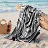 Asciugamano da Spiaggia in Microfibra con Stampa Juventus FC Asciugatura Rapida Assorbente Grande Asciugamano per Spiaggia Nuoto Viaggio