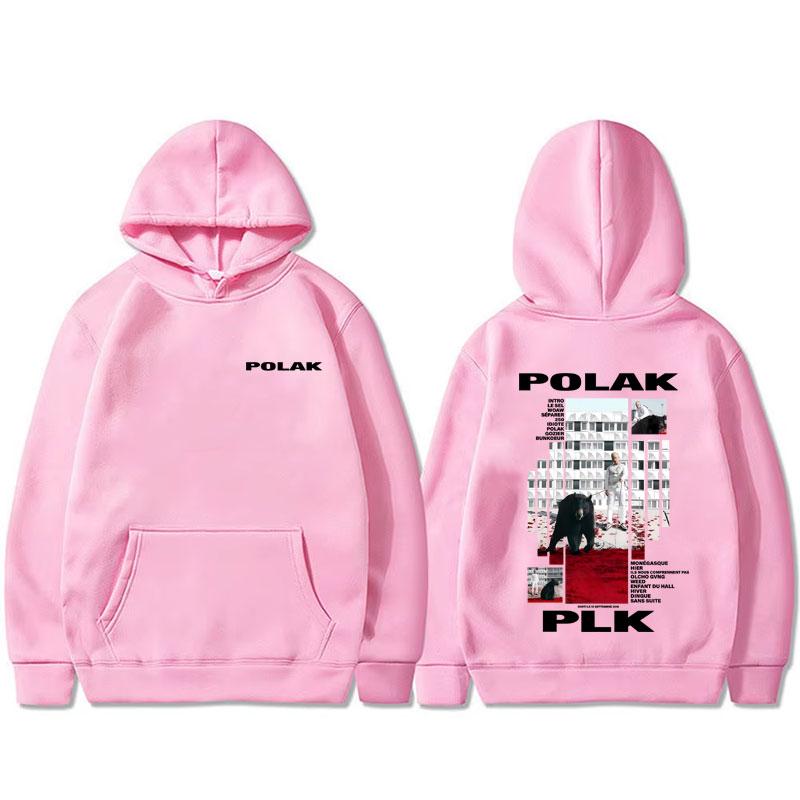 Rapper Plk Polak Graphic Hoodie Man Vintage Casual Oversized Pullover Men's Women's Hip Hop Fashion Pop Music Hooded Sweatshirt