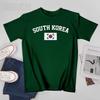Unisex SOUTH KOREA Flag Vintage Tshirt Tees Oneck T Shirts WoUnisex Boys 100 Cotton Short TShirt Unisex Nation Apply All Seasons
