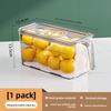 Refrigerator Sealing Belt Cover Plate with Handle Food Grade Stackable Fruit and Vegetable Preservation Box