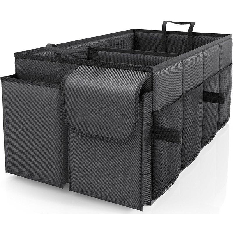 46L Car Trunk Organizer Collapsible Multi Compartment Car Organizer Foldable SUV Storage Car Accessories Car Interior Storage
