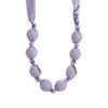 Fashion Bohemian Style Random Pattern Necklace Scarf With Beaded Stainless Steel Clavicle Chain Trendy Women Jewelry