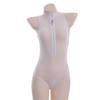 Anime Sexy One-Piece Jumpsuits Cosplay Costume Bikini Sukumizu Swimsuit Zipper Open Boobs Crotch Thin Women Bodysuit