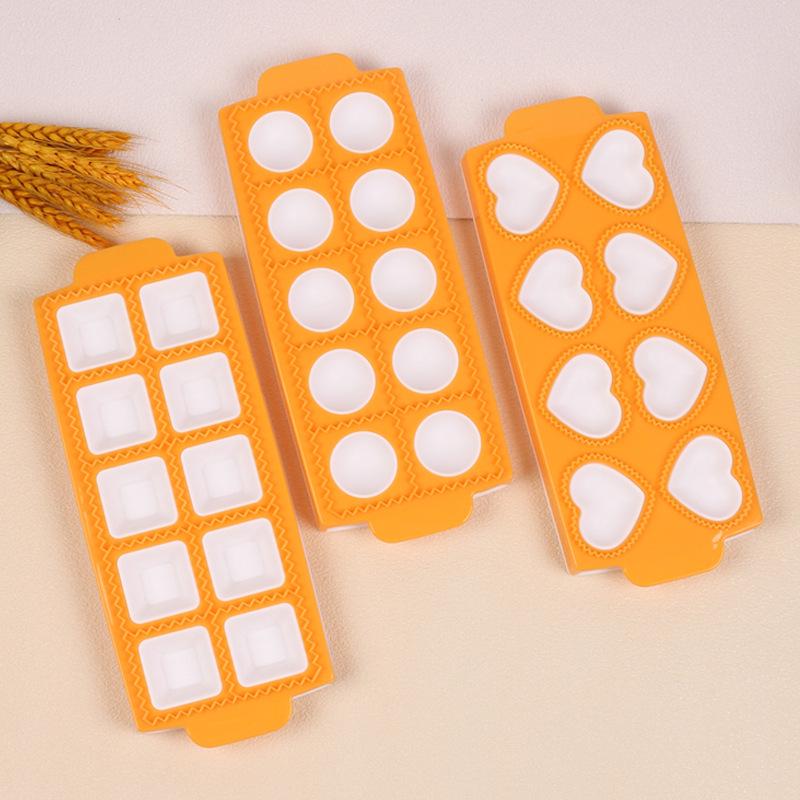 10-Piece Square & Round Mold Set for Ravioli, Chocolate, and Fondant Cake Decoration