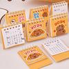 Creative Mini Cartoon Desk Calendar Cute Capybara Portable Pocket Calendar Manage Time Schedule Desktop Decoration Gifts