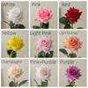Hot Sale Latex Rose Single Artificial Flower Real Touch Rose Flower for Wedding Decoration