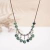 Qingge Ethnic Style Necklace, Retro Versatile Butterfly Color Glaze Pendant, Sweater Chain, Changchun Summer, Women'S Land