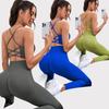 JYL Stitched Naked Feeling High Waist Yoga PanOutdoor Sports Set