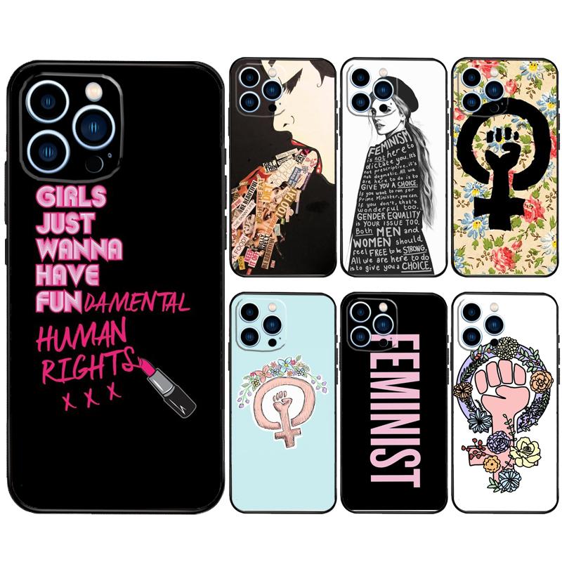 Feminist Feminism Case For iPhone 11 12 13 14 16 15 Pro Max 7 8 Plus 12 13 Mini XS MAX X XR Cover Coque