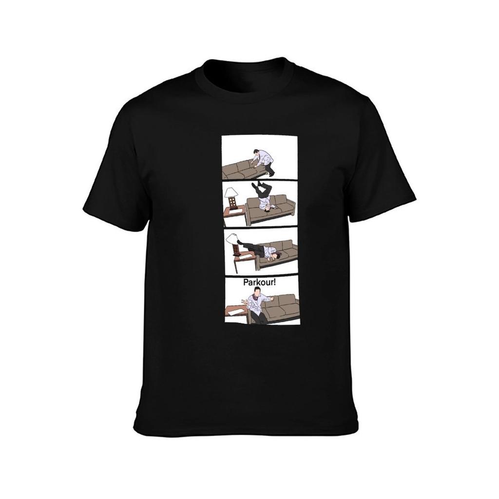 the office parkour TShirt Soft AntiShrink Cotton Tee
