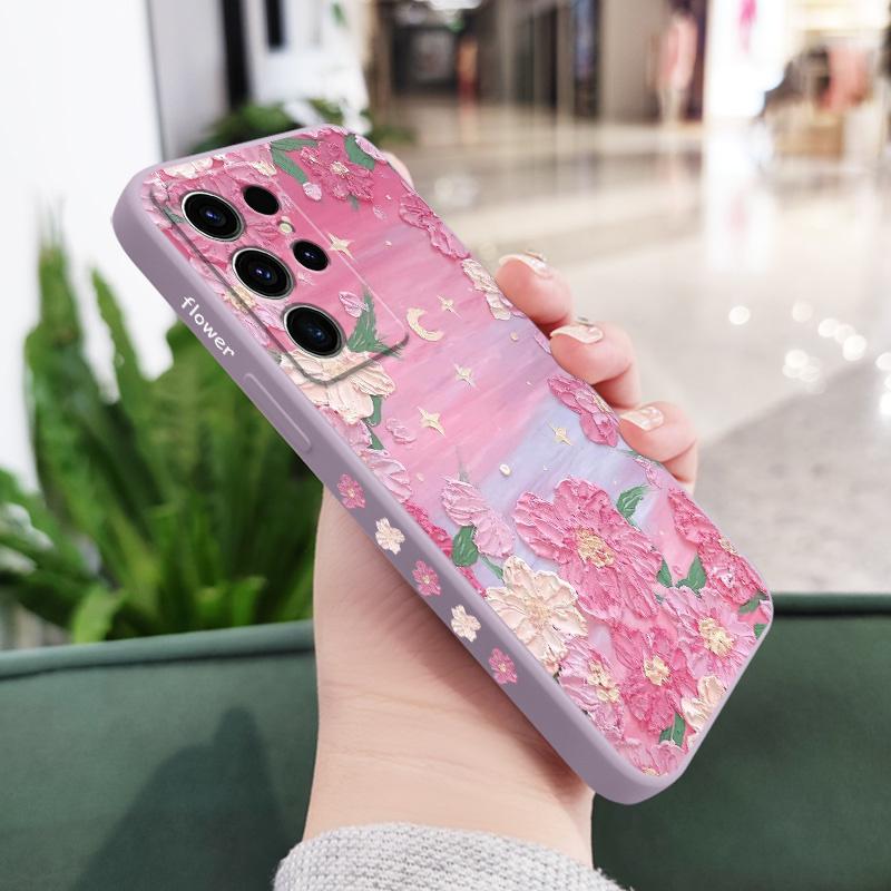 Flower Beach Phone Case For Samsung Galaxy S25 FE S24 S23 S22 S21 S20 S10 S10E Ultra Plus Note 20 Ultra 10 Plus Cover