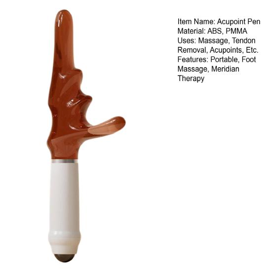 Multi-purpose Acupuncture Pen Portable Foot Massage Meridian Therapy Acupoint Stick Face Body Massager Gua Sha Scrubber Tool