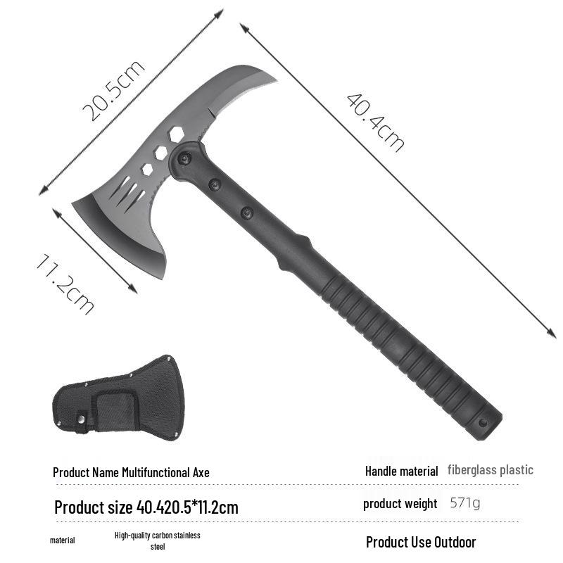 Multifunctional Outdoor Camping and Survival Axe with Saw