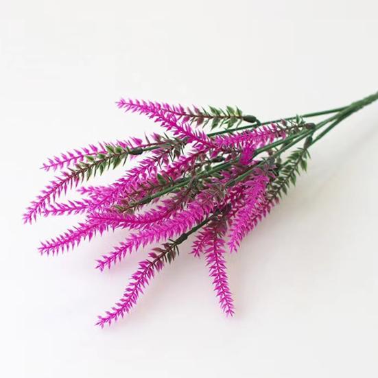 2Pcs Simulated Flowers High Simulation Bright Layered Bouquet No Withering Fading Fake Flower Home Office Decor
