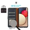 KHAZNEH For Samsung Galaxy XCover7 Pro Case RFID Blocking Wallet PU Leather Phone Cover with Strap