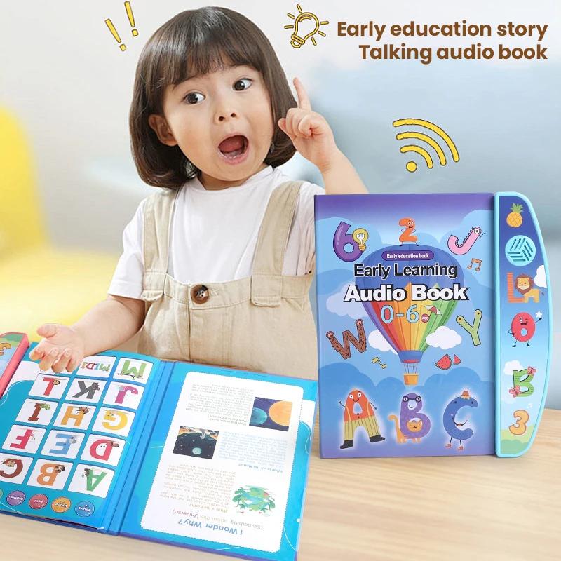 Non-Toxic Children Electronic Book English Educational Sound Reading Machine Smart Electronic Books Story For Kids Students Children Gifts