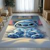 Cartoon S-Stich Kawaii Monster Wohnzimmer Rutschfester Teppich Weicher Teppich für Schlafzimmer Kinderzimmer Spielzimmer Sofa, Heimdeko Fußmatte Geschenk