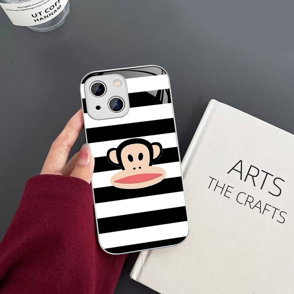 Classic Fashion Logo P-Paul F-Frank Tempered Glass For Iphone 14 13 12 11 Pro Mini XS MAX 14Plus X XS XR Cover