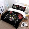 Mystic Cat Moon Decoration Set Soft Comfortable Duvet Cover Bedding Set Included 1*Duvet Cover & 2*Pillowcases, Gift