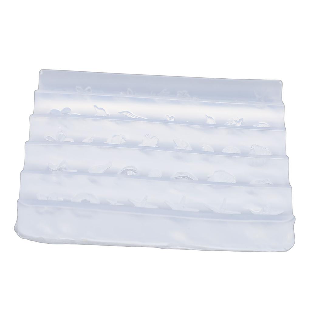 Silicone 3D Nail Mold Reusable Clear Flexible Nail Art Carving Template for Resin   Crafts